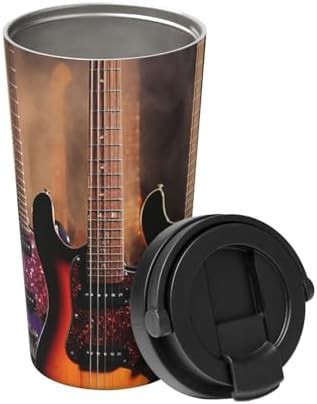 Cool electric guitar print coffee tumbler 17oz