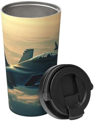 Aircraft fighter jets print coffee tumbler 17oz