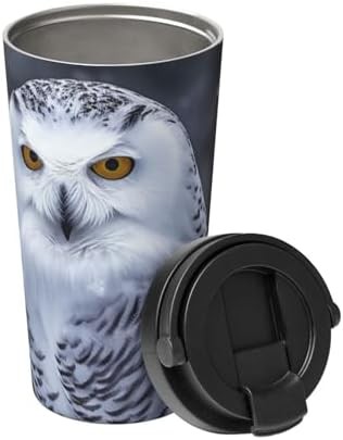 Arctic owl print coffee tumbler 17oz