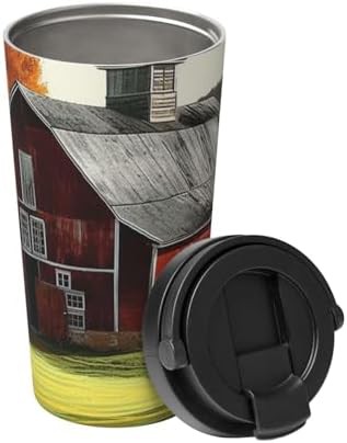 Barn print coffee tumbler 17oz