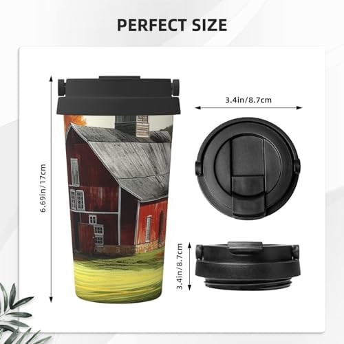 Barn print coffee tumbler 17oz — photo 3