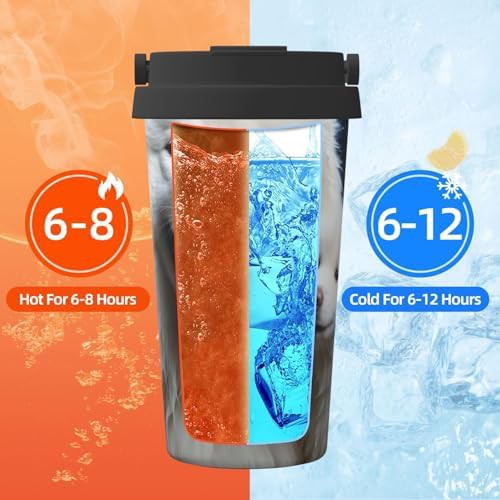 White dog print coffee tumbler 17oz — photo 5