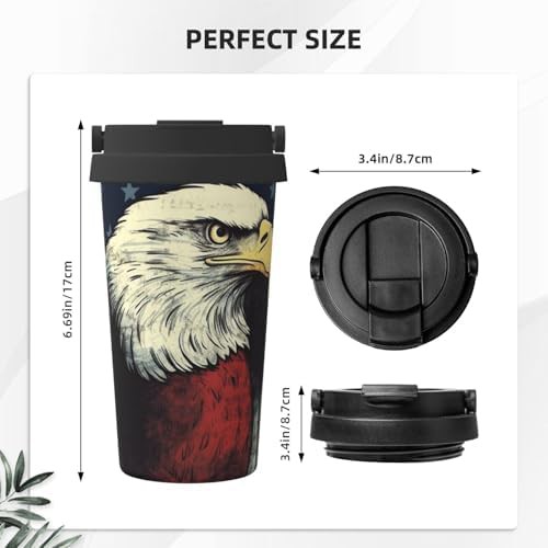 American flag eagle print coffee tumbler 17oz — photo 3
