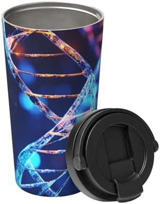 Genetic helix print coffee tumbler 17oz