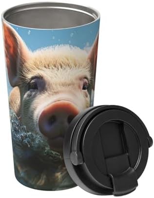 Smiling face print coffee tumbler 17oz