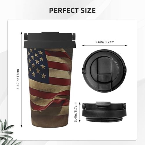 American flag print coffee tumbler 17oz — photo 3