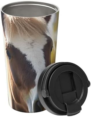 Animal pony horse print coffee tumbler 17oz