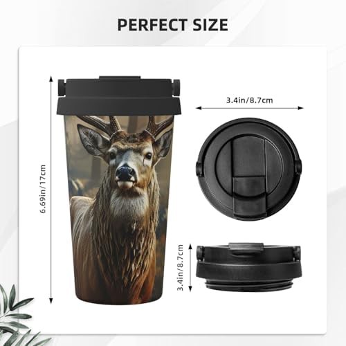 Deer hunting season print coffee tumbler 17oz — photo 3