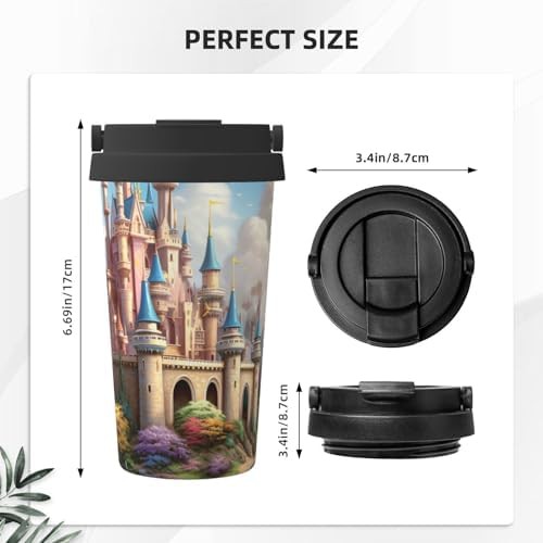 Colored castle print coffee tumbler 17oz — photo 3