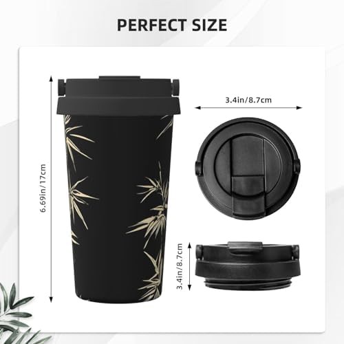 Asian plant print coffee tumbler 17oz — photo 3