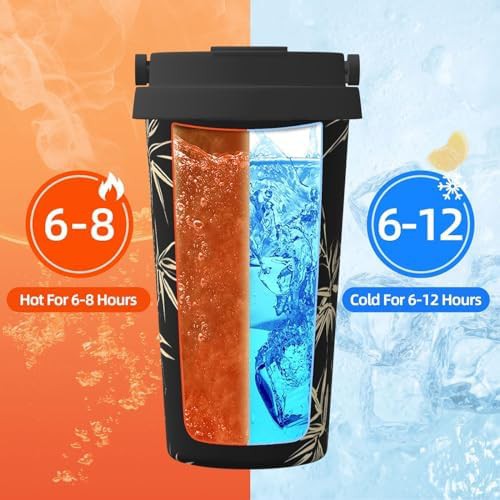 Asian plant print coffee tumbler 17oz — photo 5