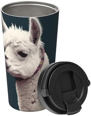 Alpaca llama print coffee tumbler 17oz