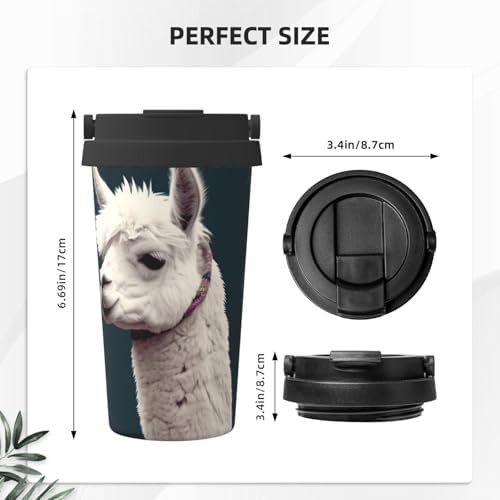 Alpaca llama print coffee tumbler 17oz — photo 3