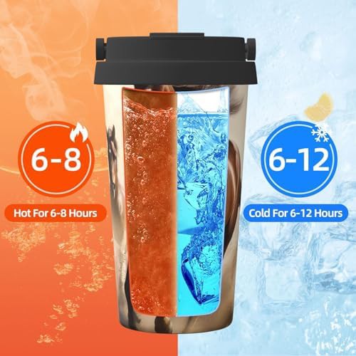 Running horses print coffee tumbler 17oz — photo 5