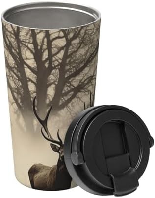 Abstract tree elk print tumbler 17oz