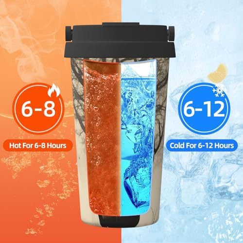 Abstract tree elk print tumbler 17oz — photo 5