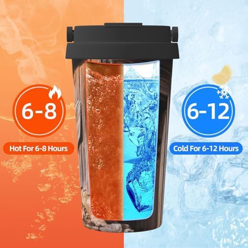 Ancient outhouse print coffee tumbler 17oz — photo 5