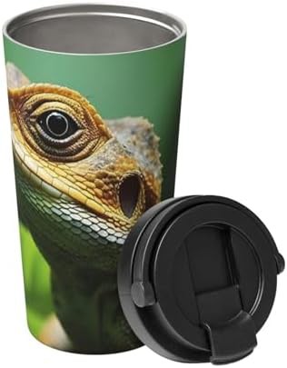 Animal lizard print coffee tumbler 17oz