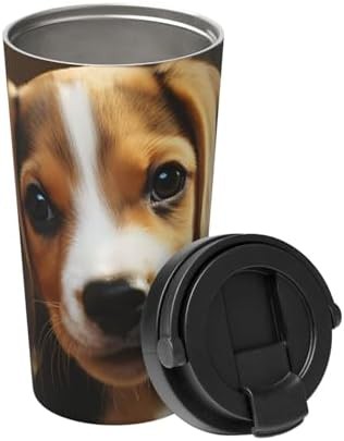 Cute beagle print coffee tumbler 17oz