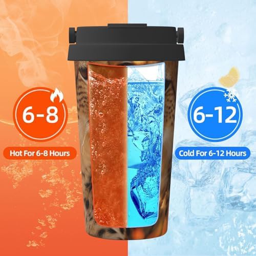 Cheetah love print coffee tumbler 17oz — photo 5