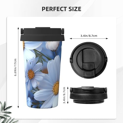 Daisy blue print coffee tumbler 17oz — photo 3