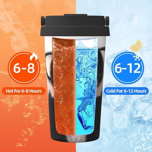 Baby panda glasses print coffee tumbler 17oz — photo 5