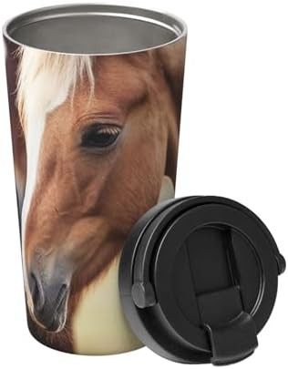 Adorable horse print coffee tumbler 17oz