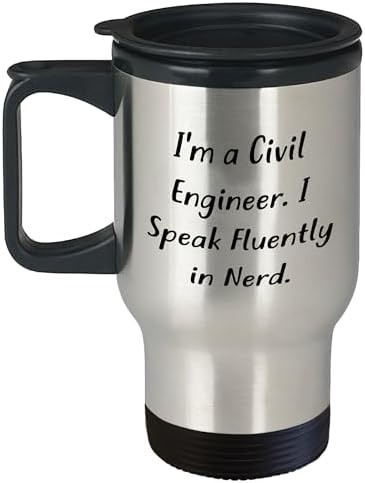 Civil engineer nerd stainless travel mug