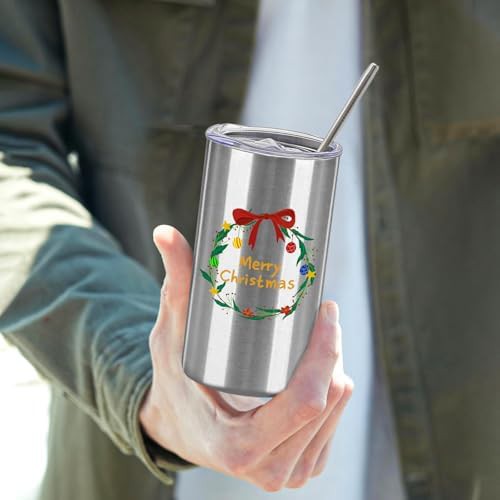 Silver Skinny Straight Insulated DIY Tumbler — photo 5