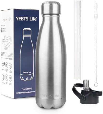 Silver Stainless Steel Kids Sports Bottle