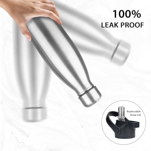 Silver Stainless Steel Kids Sports Bottle — photo 3