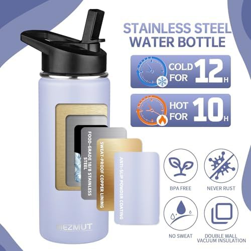 Purple school sports water bottle 18 oz — photo 3