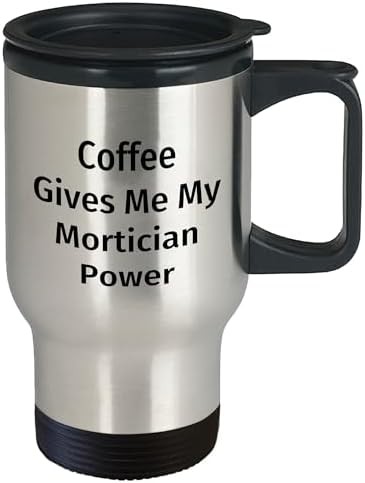 Mortician power stainless steel travel mug — photo 2