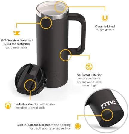 Black Ceramic Lined Road Trip Mug — photo 3