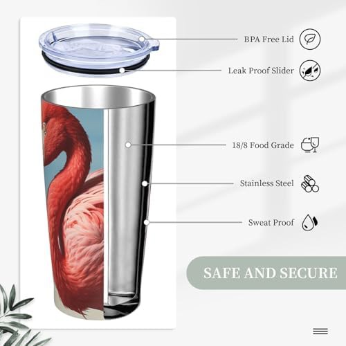 American Flamingo Insulated Travel Tumbler 20 oz — photo 4