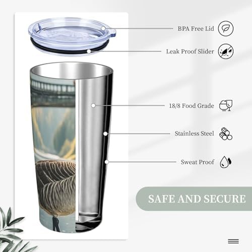 Wild Goose Pattern Insulated Travel Tumbler 20 oz — photo 4
