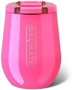 Neon Pink Insulated Wine Tumbler 14 oz