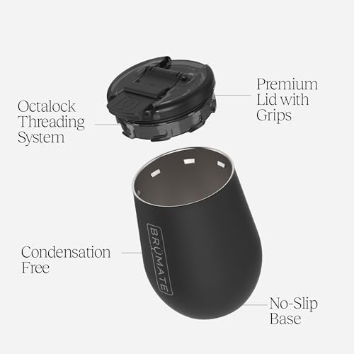 Matte Black Insulated Wine Tumbler 14 oz — photo 3