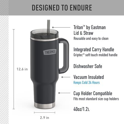 Granite stainless steel cup holder mug 40oz — photo 3
