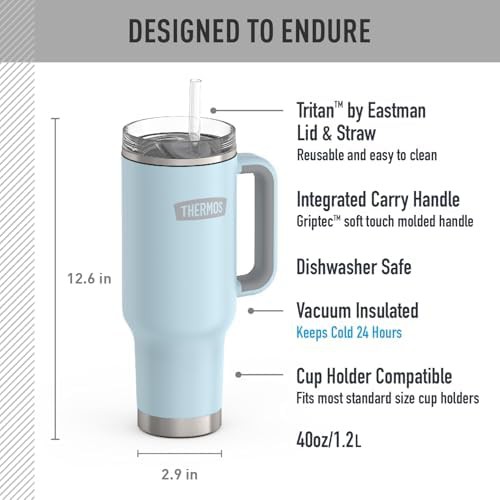 Glacier stainless steel cup holder mug 40oz — photo 3