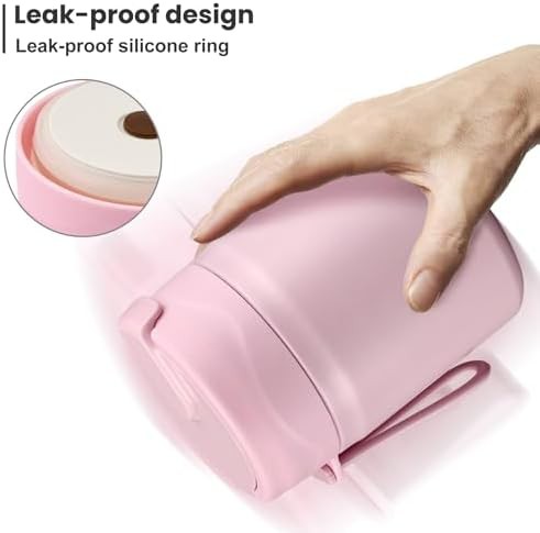 Pink large kids insulated food jar 17 oz — photo 4