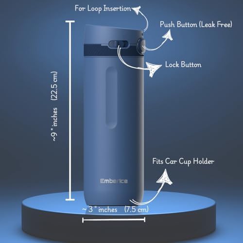 Royal blue 20 oz thermal bottle — photo 3