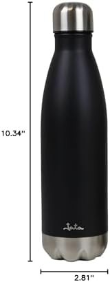 Black stainless steel thermos with screw cap — photo 5