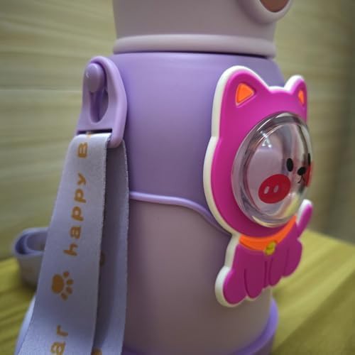 Purple cartoon themed 2-way drink bottle — photo 2