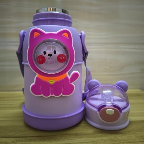 Purple cartoon themed 2-way drink bottle — photo 3