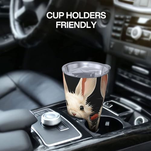 Cute bunnys stainless steel vacuum tumbler — photo 5