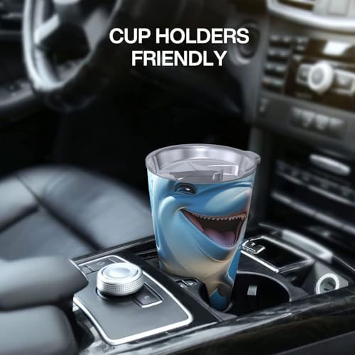Cartoon dolphin stainless steel vacuum tumbler — photo 5