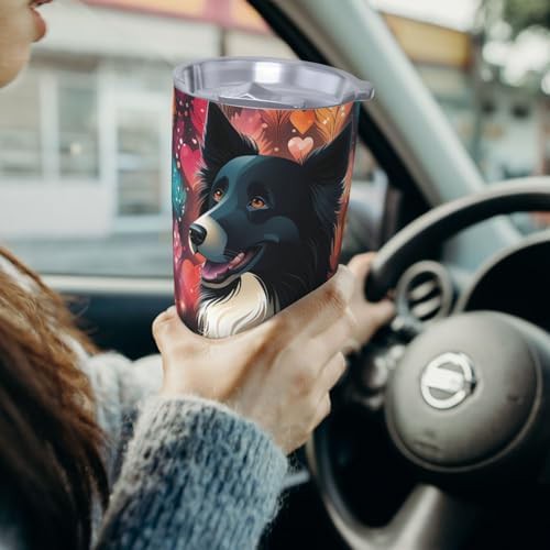 Black dog stainless steel vacuum coffee tumbler — photo 4