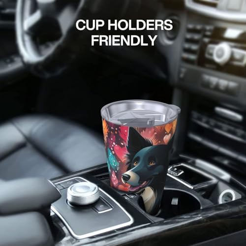 Black dog stainless steel vacuum coffee tumbler — photo 5