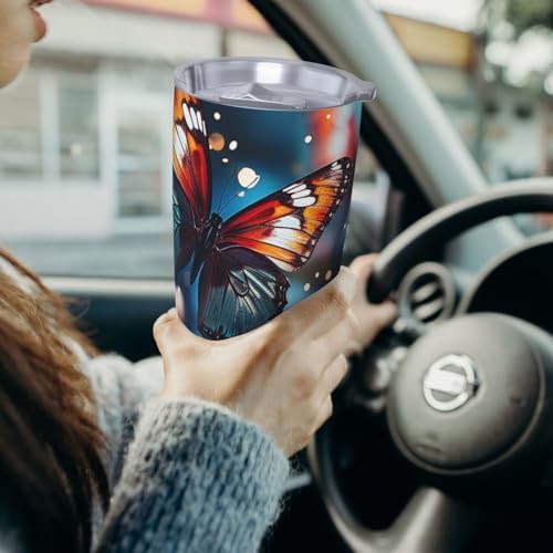 Flying Butterflies Print 20 oz Travel Tumbler — photo 4